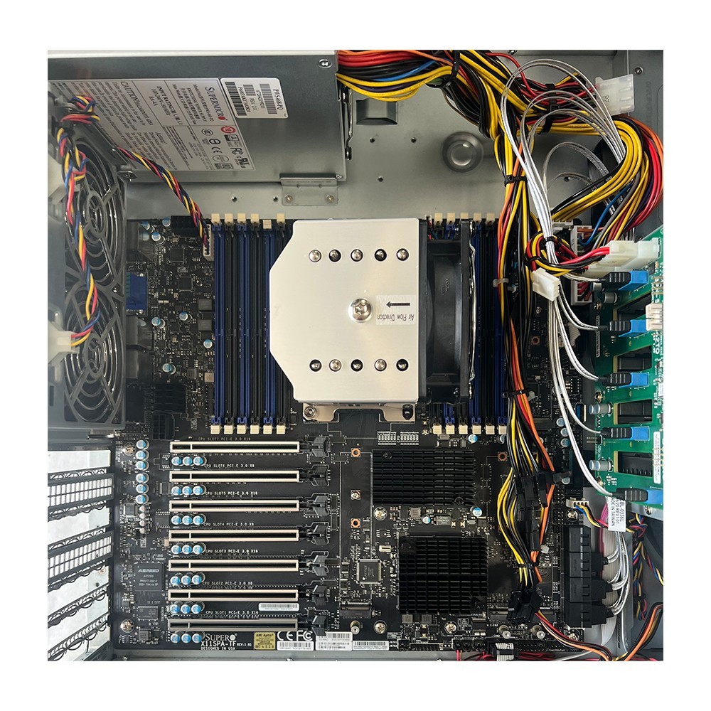 GPU Desktop Server Supermicro X11SPA-TF Xeon 5218R 20 Core 32GB DDR4 7x PCI-E