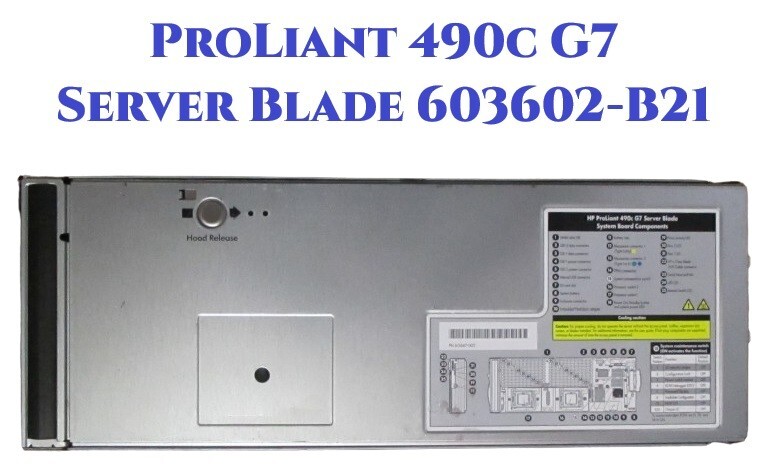 HP ProLiant 490c G7 Server Blade 603602-B21 2 – X5650 2.66 GHz 144 GB RAM