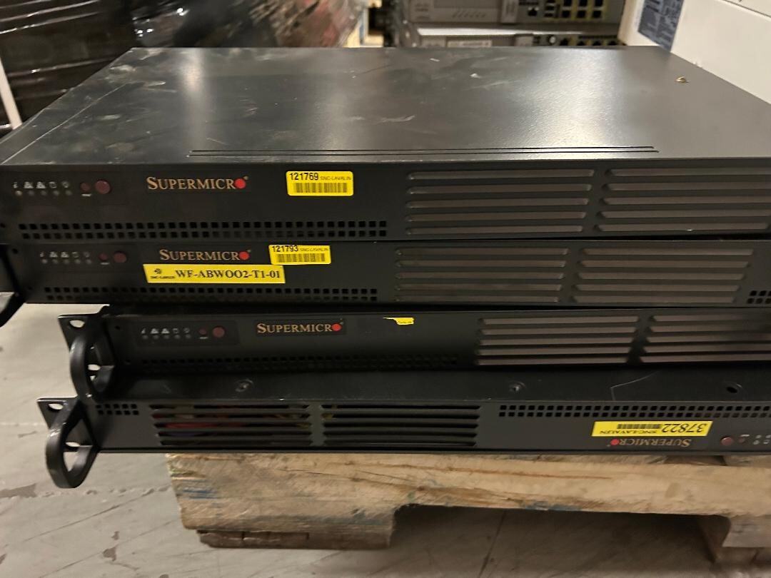 SuperMicro 1U Server 505-2 A1SRi-2758F 8gb RAM, SYS-5015A-EHF-D525
