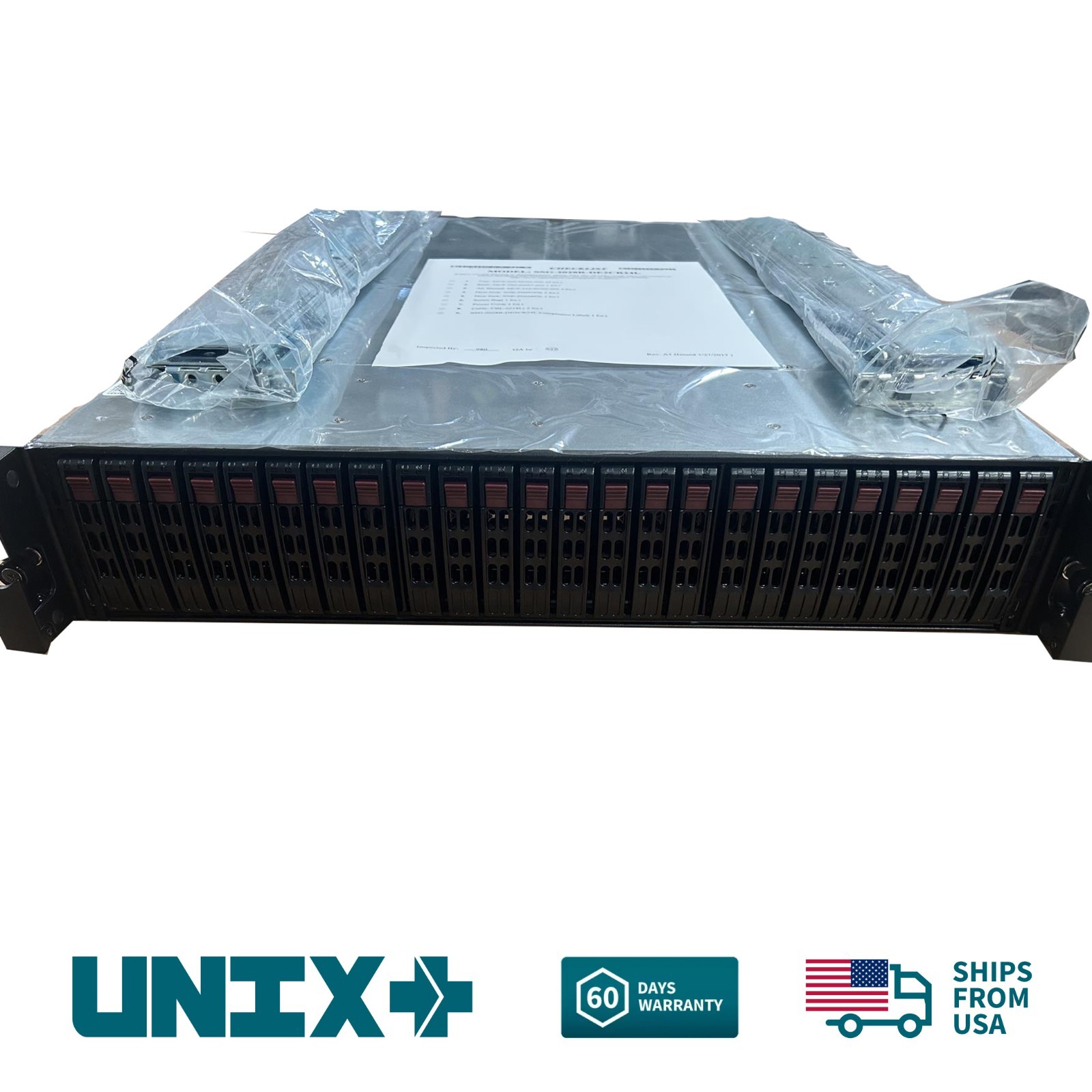 NEW Supermicro 2028R-DE2CR24L 2U 24 Bay SAS3 CTO X10DRS 10GbE w 24 Caddies