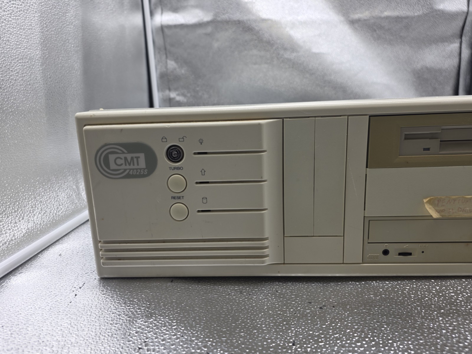Vintage CMT 4025S PC Case W Intel Motherboard /CPU No HDD, ATI Mach 32