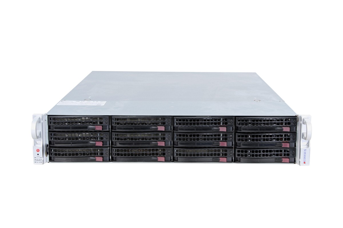 Supermicro 6029P-E1CR12T, 2 x Silver 4210, 128GB RAM, 4 x 6TB HDDs, 512GB M.2