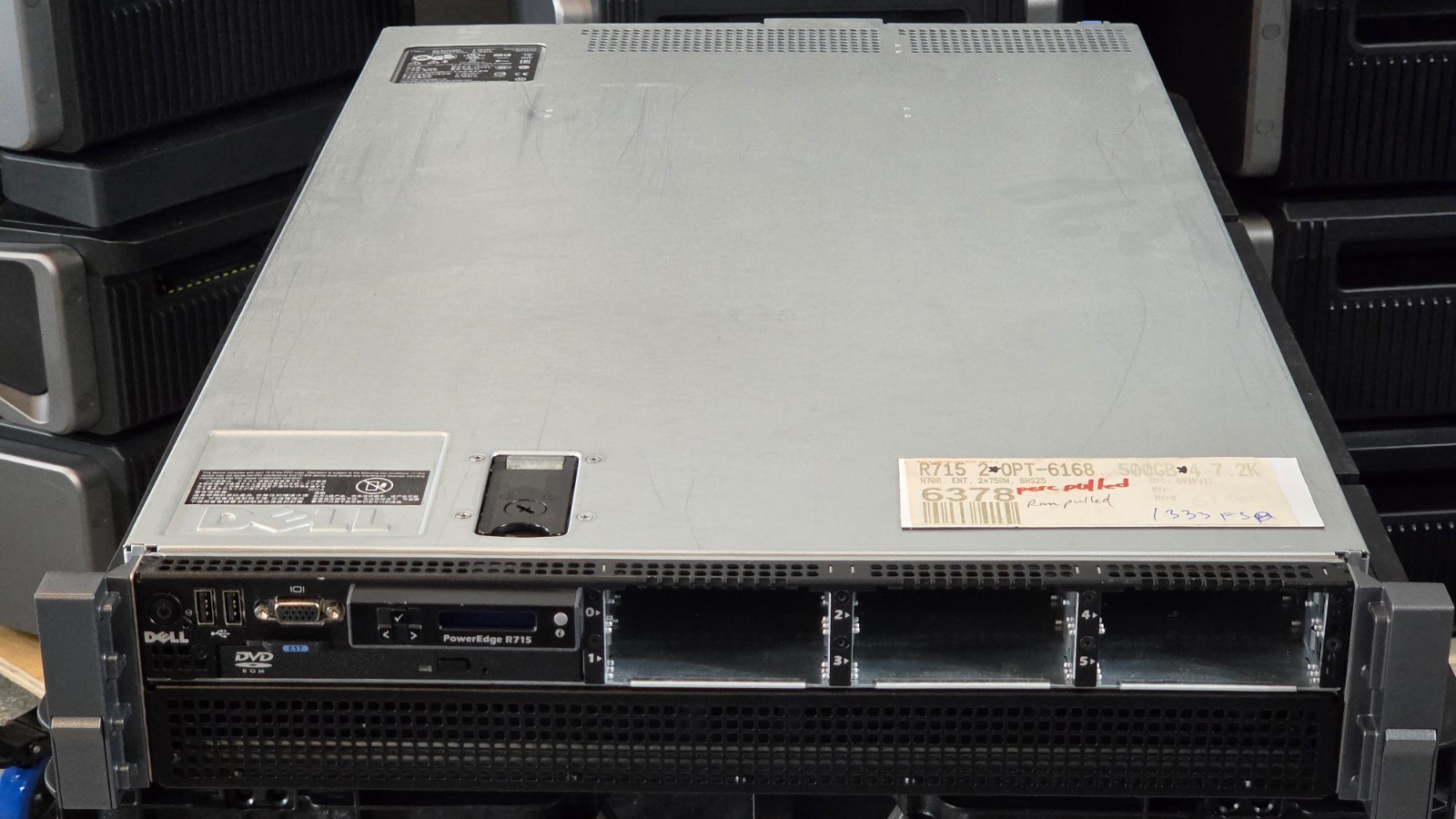 Dell PowerEdge R715, 2*AMD 6168 1.90GHz 24C, 16GB Ram, iEnterprise, No Ctrlr/HDs