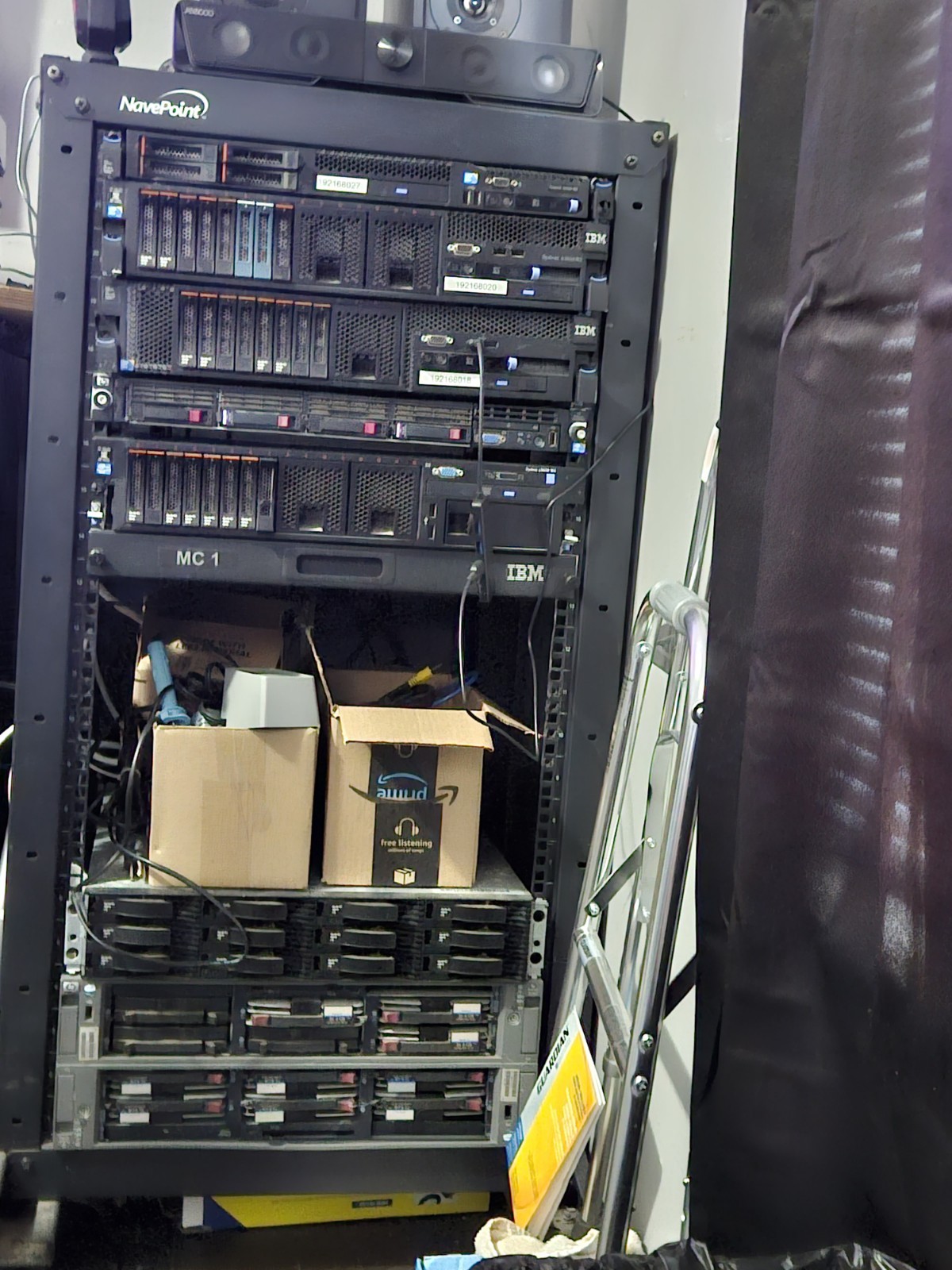 Rack Of IBM Servers