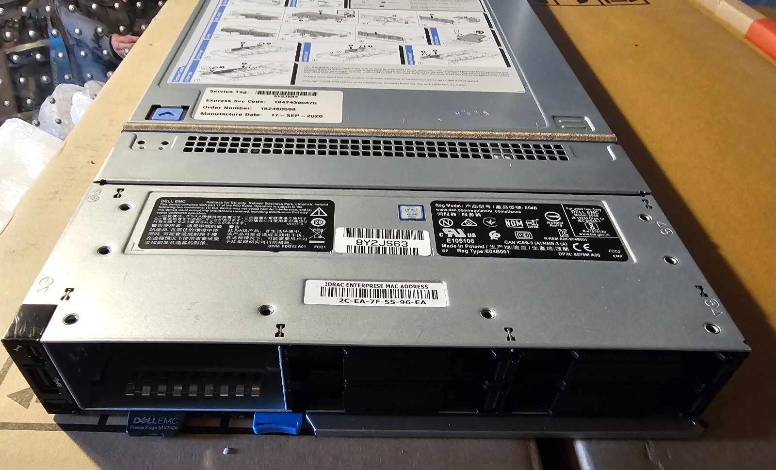 Dell EMC PowerEdge MX740c Blade H730p SAS