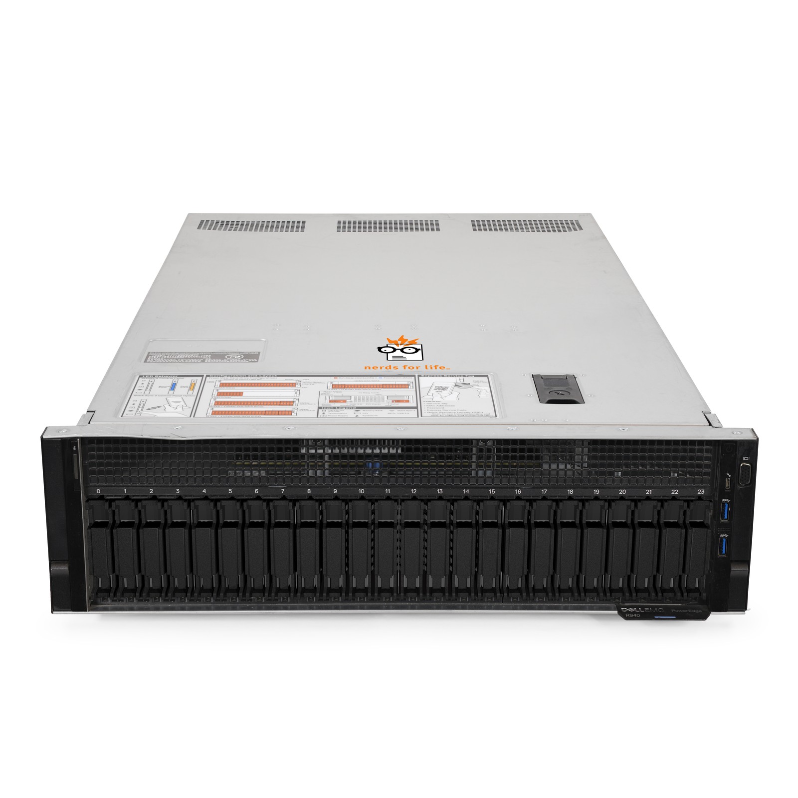 Dell PowerEdge R940 24B SFF Server 2.70Ghz 112-Core 768GB RAM + 92TB SSDs