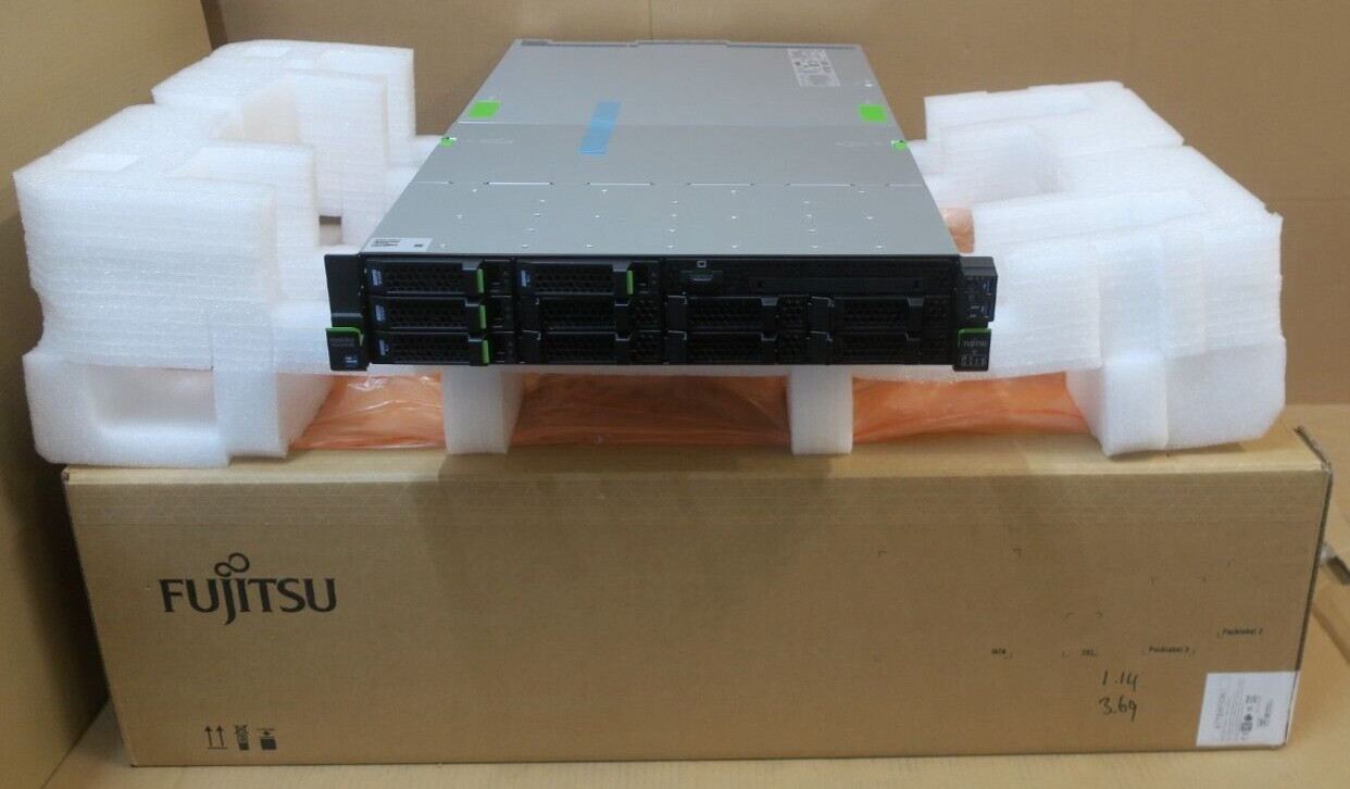 Fujitsu Primergy RX2540 M6 2x 16C Silver 4314 128GB 2.96TB NVidia A2 GPU Server