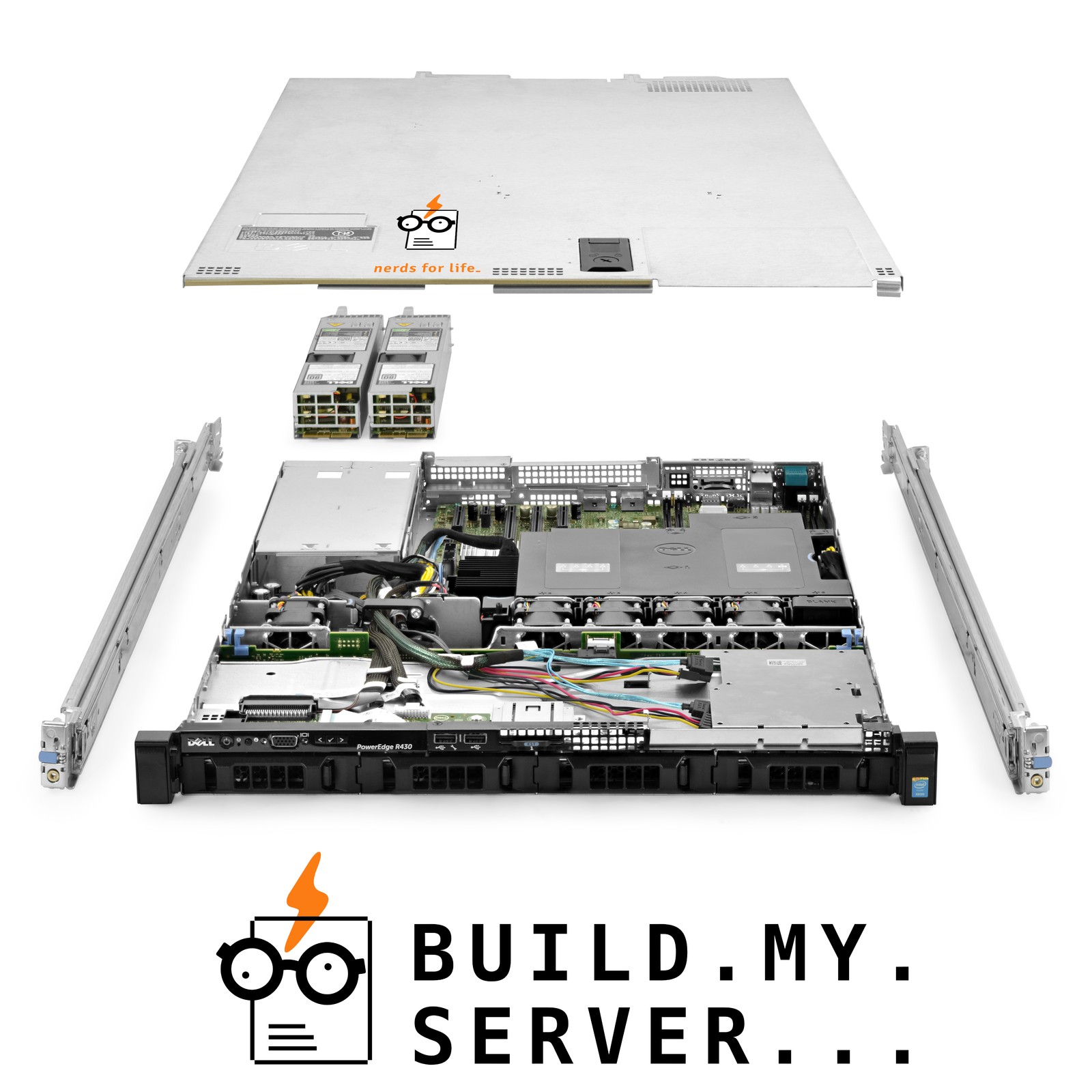 Dell PowerEdge R430 Server 1.80Ghz 24-Core 32GB RAM 960GB SSDs + 32TB HDDs Rails
