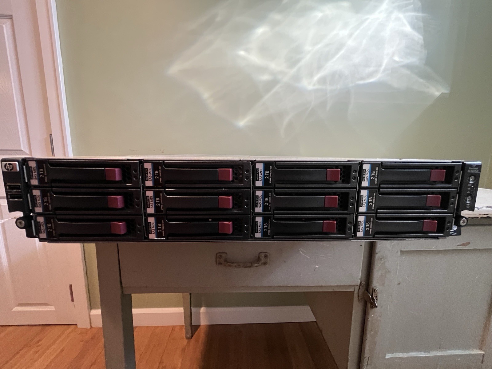 HP DL180 Gen 5 12X LFF 2U server 16GB Dual E5410 Xeon CPUs 24TB HD SAS