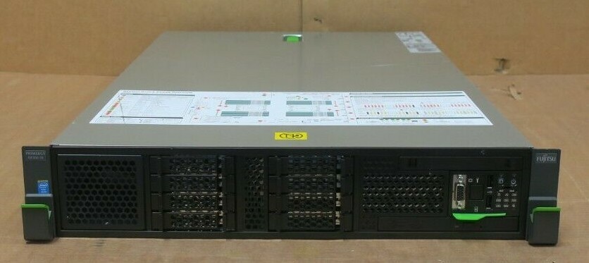 Fujitsu Primergy RX300 S8 2x 10-Core E5-2670v2 2.50GHz 64GB 8x 2.5″ Bay Server