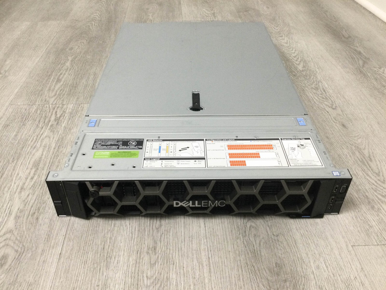 DELL EMC POWEREDGE R740 8 BAY SFF CTO SERVER, NO HDD RAM CPU CARD