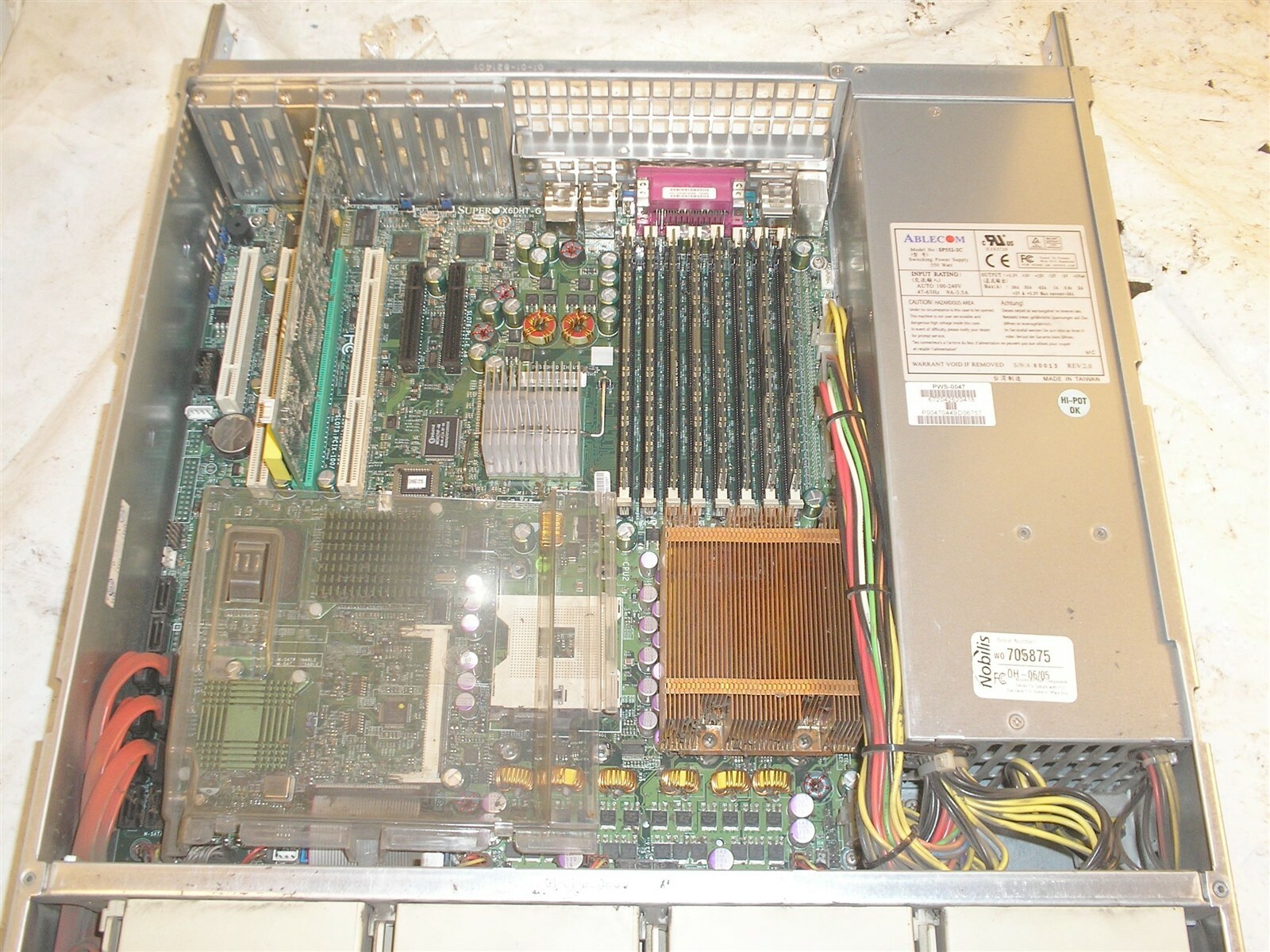Super Micro Computer SuperServer Server 6024H-82/i2/i/T2/T Nobilis WO 705875