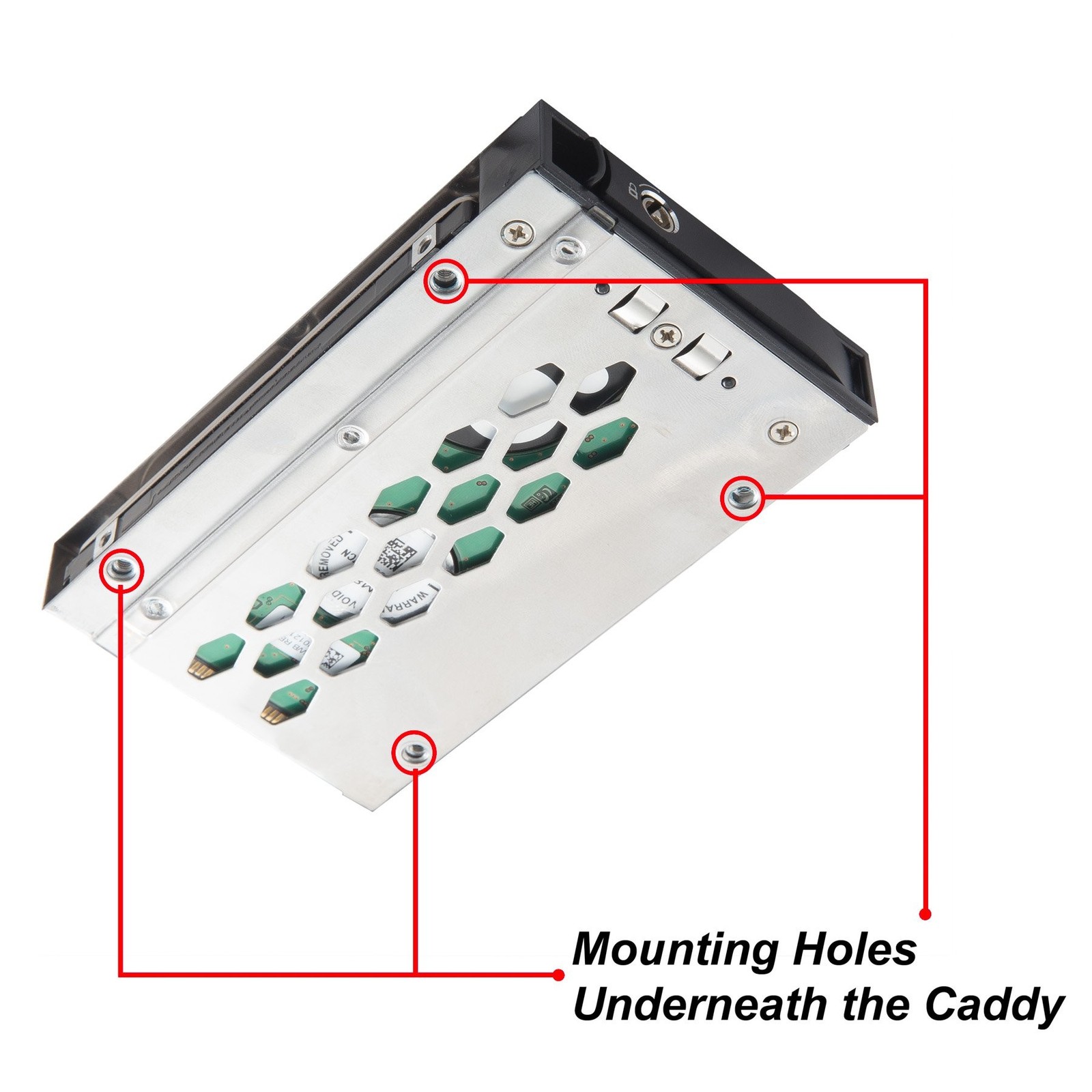 Syba 4 Bay 2.5” SATA Hard Drive Mobile Rack Mount for 5.25″ Drive Bays, fo