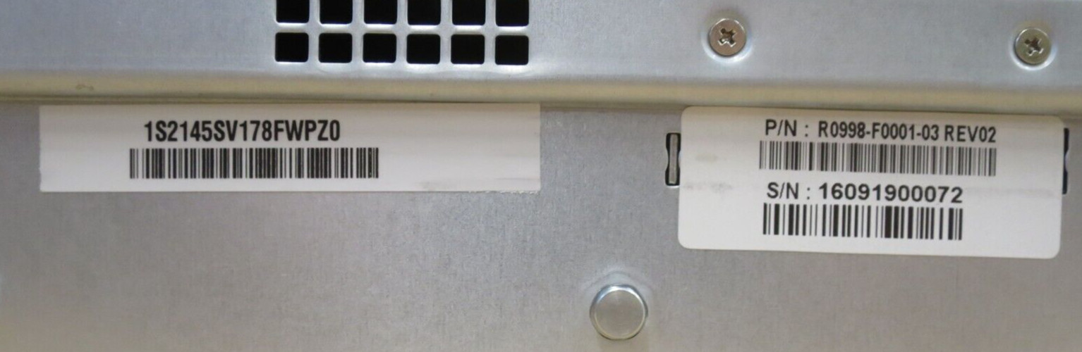 IBM 2145-SV1 SAN Volume Controller 128GB 2x E5-2667v4 8×2.5″ Bay 480GB 2U Server