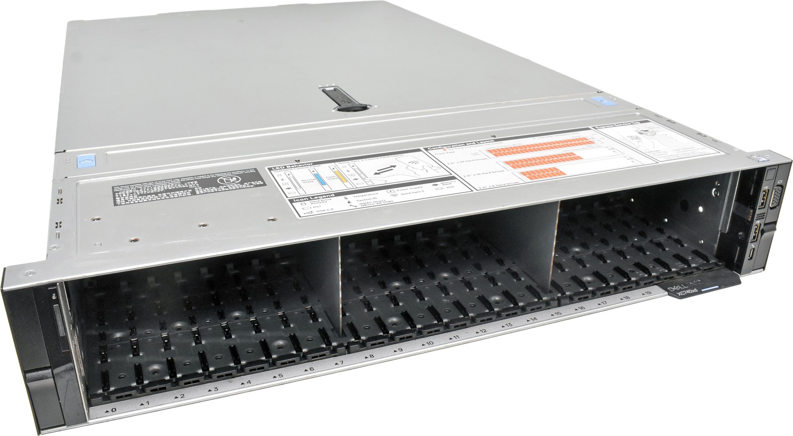 Dell VxRail V570F 2U Rack Server No CPU 0GB PC4 RAM 2xHS HBA330 24x SFF 2.5″