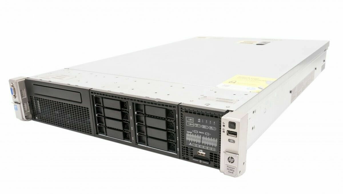 HP Proliant DL380p G8 2U Server 2x E5-2670 v2 2.5Ghz 20-Cores 128gb P420i 2x 1Tb