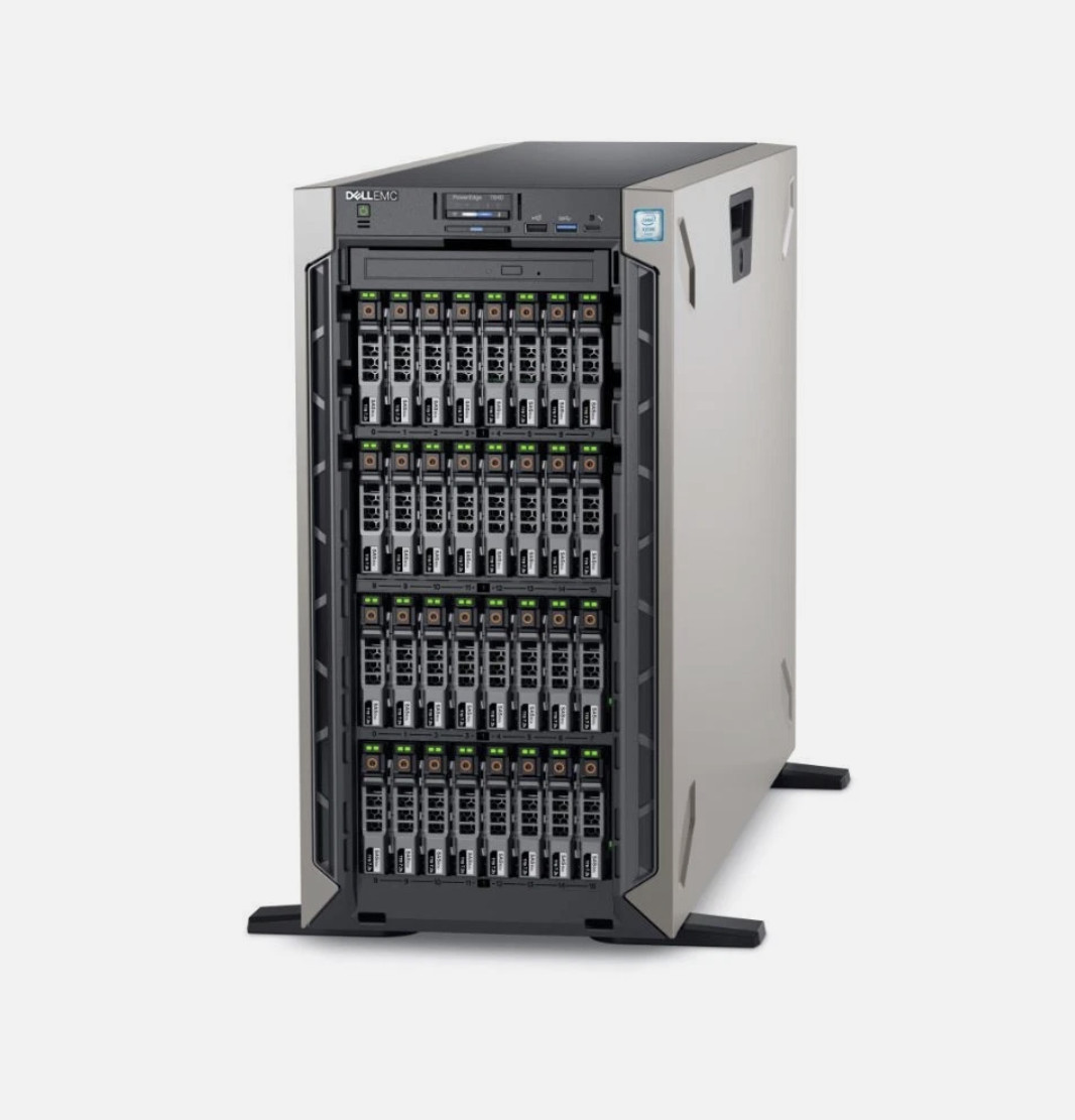 DELL POWEREDGE T640 Server 32 BAY 2X XEON GOLD 6242R 40 Cores 512GB, H750, 5 SSD