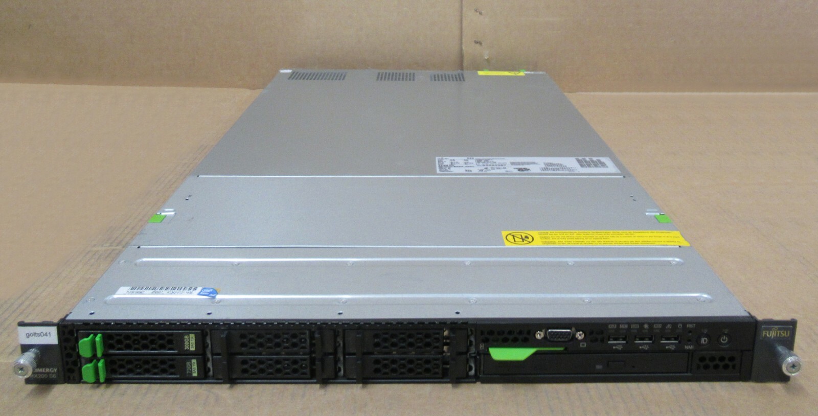 Fujitsu Primergy RX200 S6 1x 6C X5650 2.66GHz 8GB Ram 373GB HDD RAID 1U Server