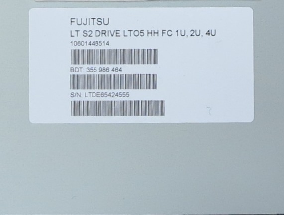Fujitsu ETERNUS Ultrium LTO5 FC Tape Drive 10601448514 LT20 S2 LT40 S2 LT60 S2