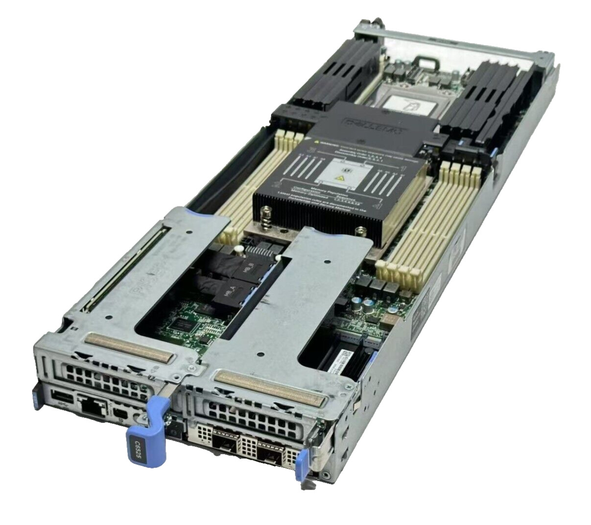 Dell C6525 Node Server Blade W/ 2x AMD Epyc 7452 32 Core CPU 2P 25GB NIC No Ram
