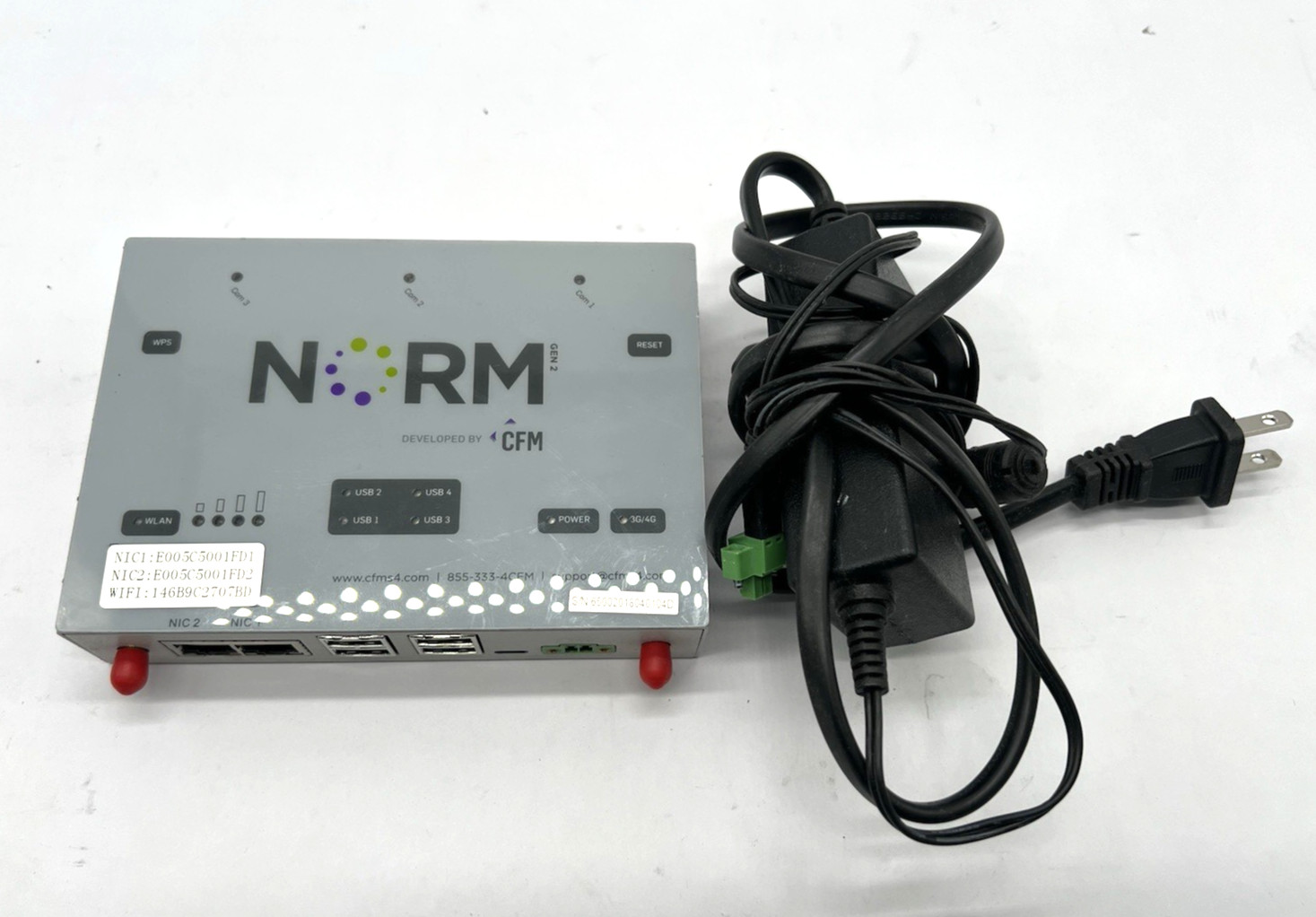 Lot of 10 NORM EIS6500-A00 NORM Embedded Industrial Server with Power Supply