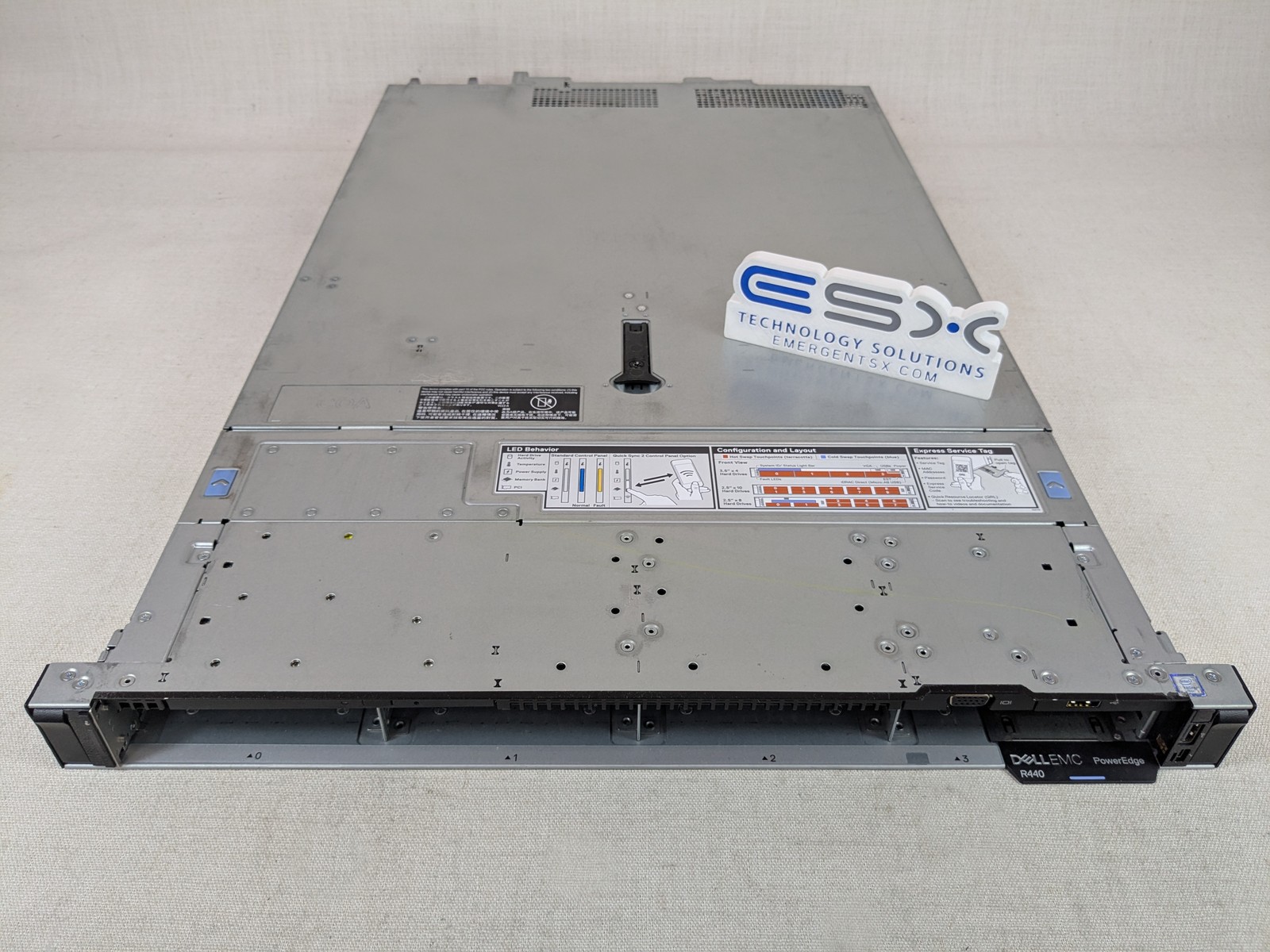 Dell PowerEdge R440 4x 3.5” 1U Server– 1x 8C Silver 4110 2.1GHz, 32GB RAM, H730p