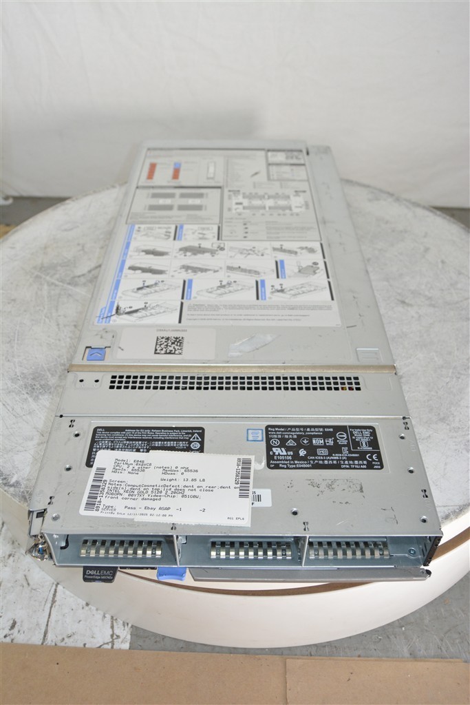 DELL E04B 0X8VC8 Server Blade MX740c 2*XEON GOLD 5120 2.20GHZ SEE NOTES