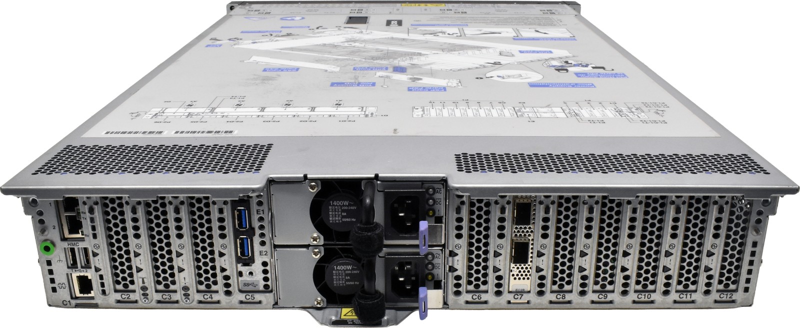 IBM Power S922 Server 2x Power9 CPU 8C 0GB PC4 8x SFF 2.5 2U 2-Port 25GbE SFP28