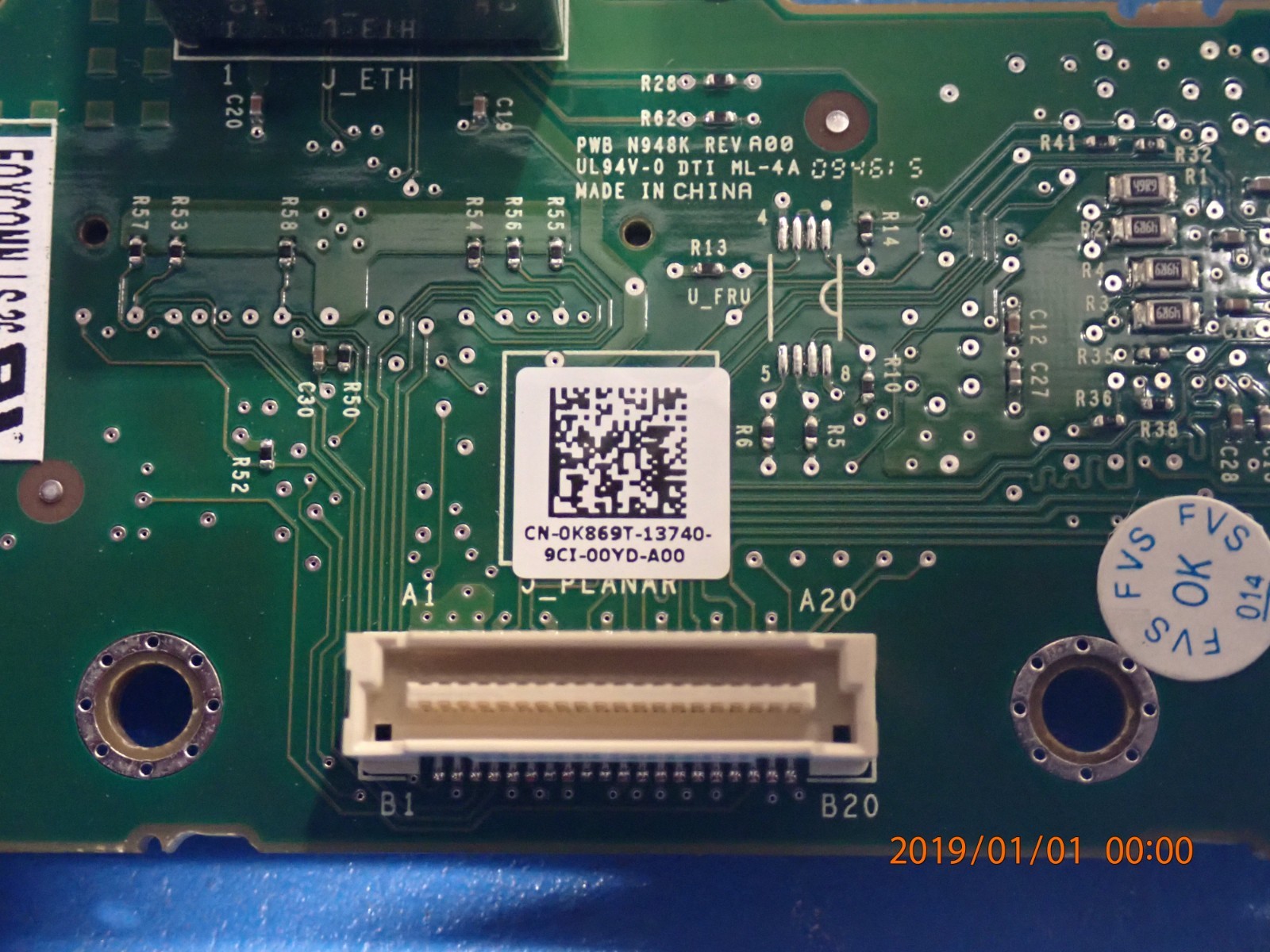 Dell 0K869T PowerEdge R610 R710 iDRAC Remote Access Board A-8 Enterprise