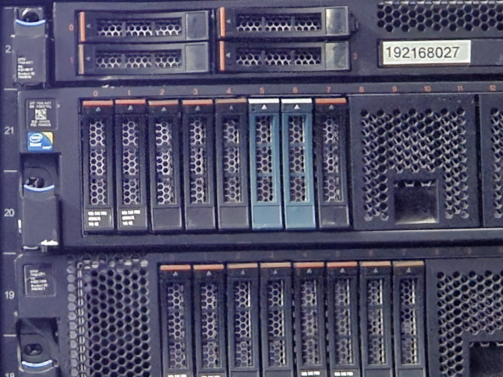 Rack Of IBM Servers