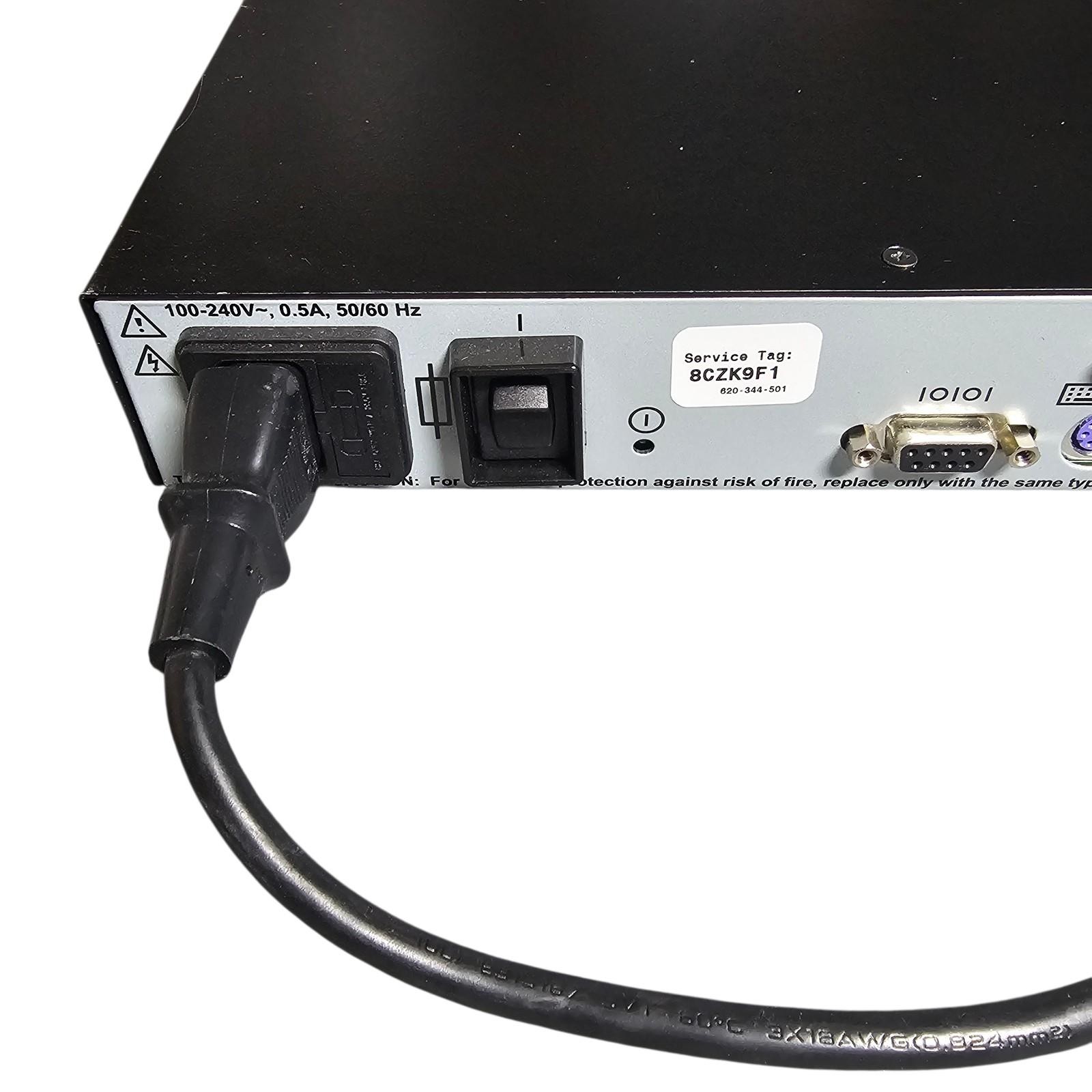 Dell PowerEdge 180AS 8-Port Analog KVM Switch Console Rackmount