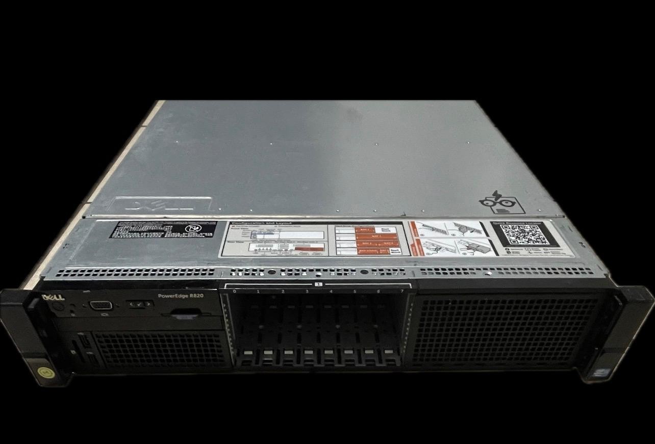 Dell PowerEdge R820 • 4× E5-4650 v2 • 192GB RAM • H710 • 4× 1TB SAS • 8-Bay