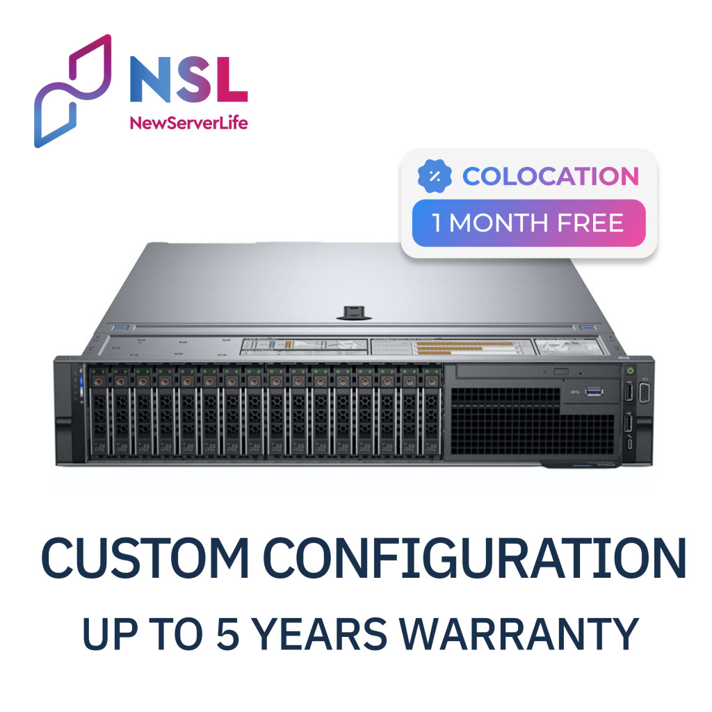 DELL R740 16SFF Server 2x Gold 6248 2.5GHz =40 Cores 128GB H730p 4xRJ45