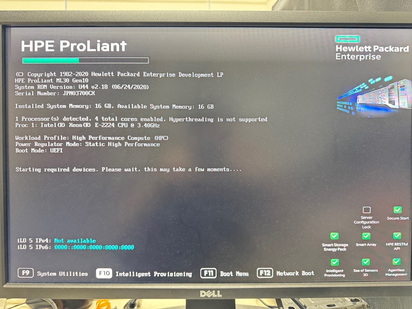 HPE ProLiant ML30 Gen10 LFF E-2224 16GB 3x 1TB P408i-p SR [SV281]