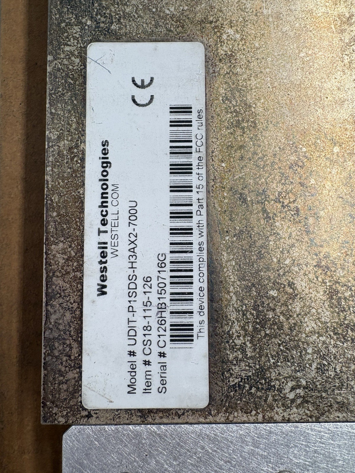 Cellular Specialties Westell CS18-115-126 POI MODULE 700MHZ UDIT-P1SDS-H3AX2-700