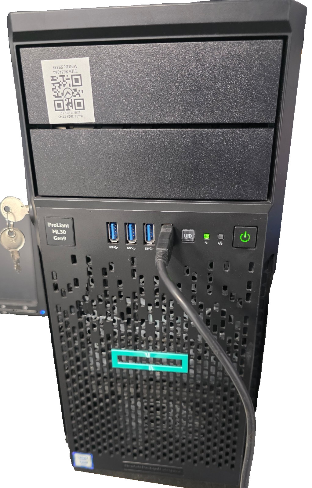 HP ProLiant ML30 Gen9 Intel Xeon E3-1220 v5 3GHz 16GB RAM NO OS Fair