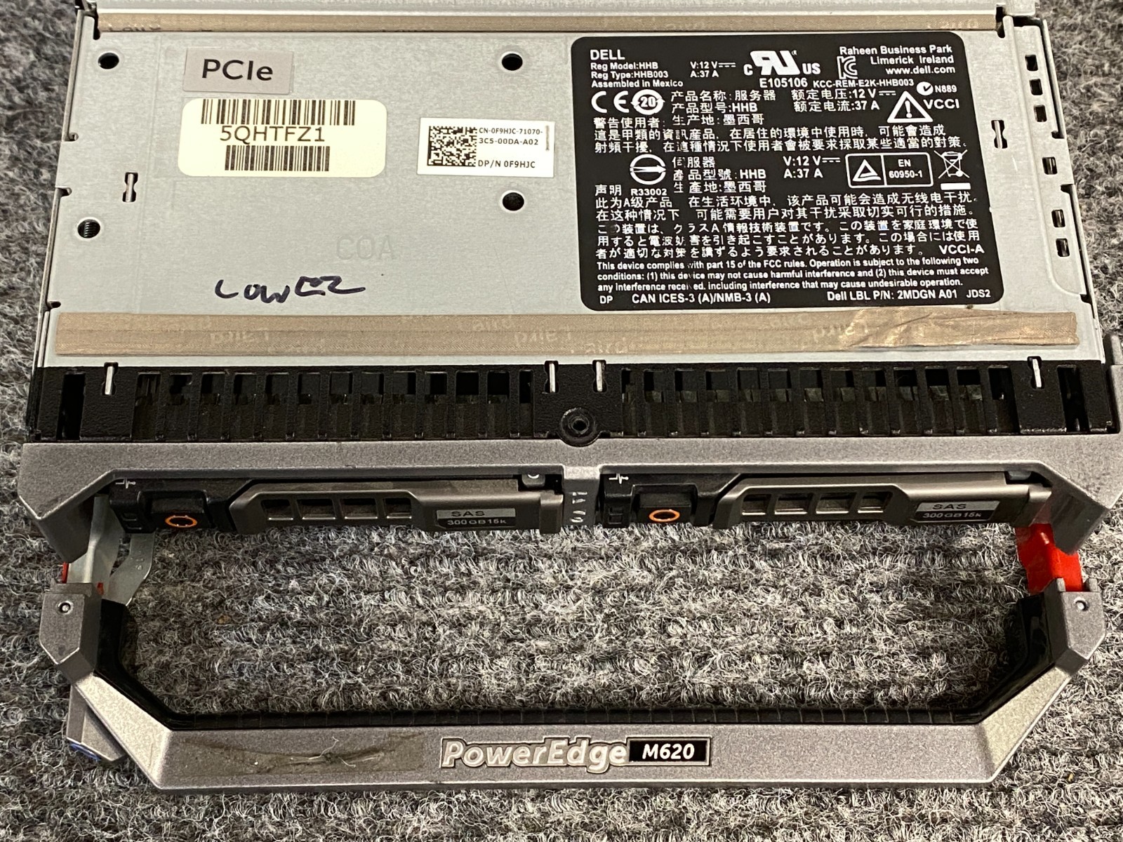 Lot of 2 Dell PowerEdge M620 Blade Server 0F9HJC (Units Only)