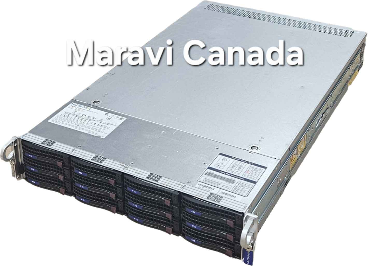 SUPERMICRO NXS2U1NL12G600 12LFF 2U SERVER NX-8155-G6 CPU 128gb RAM 4x U.2 bay