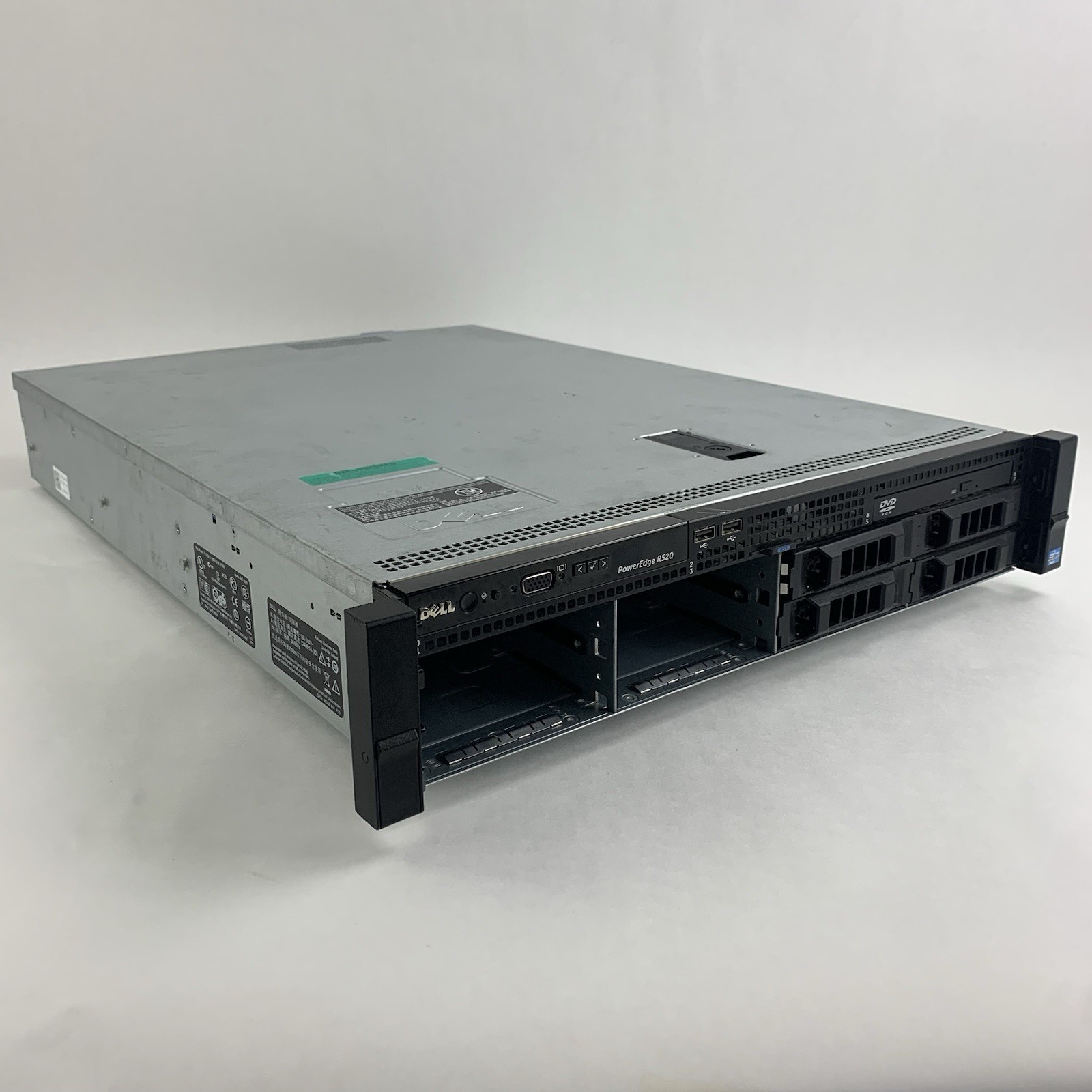 Dell PowerEdge R520 2U Server 2x Xeon E5-2440 2.4 GHz 96 GB RAM No OS No HDD
