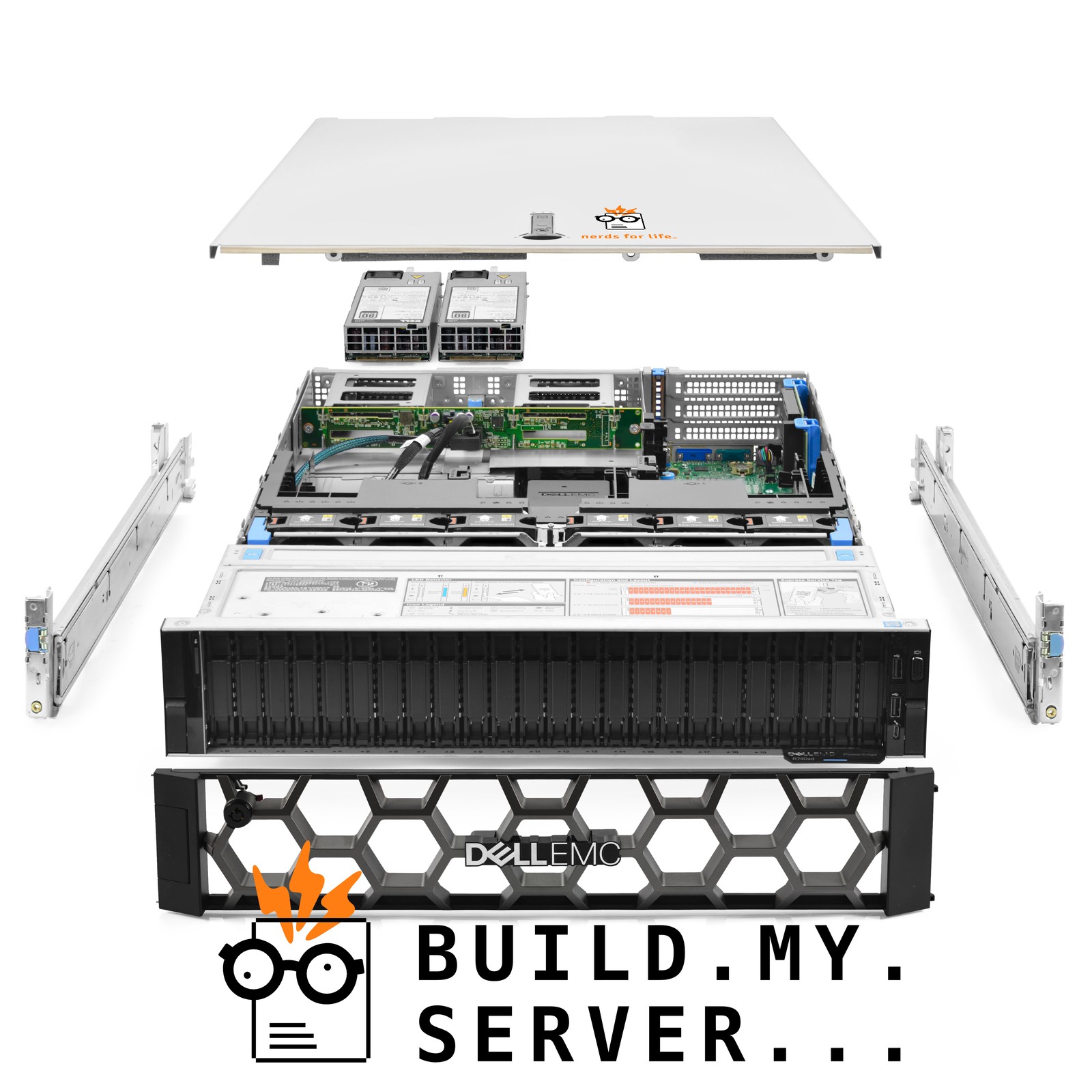 Dell PowerEdge R740xd Server 2x Gold 6248 2.50Ghz 40-Core 96GB RAM + 24x Caddies