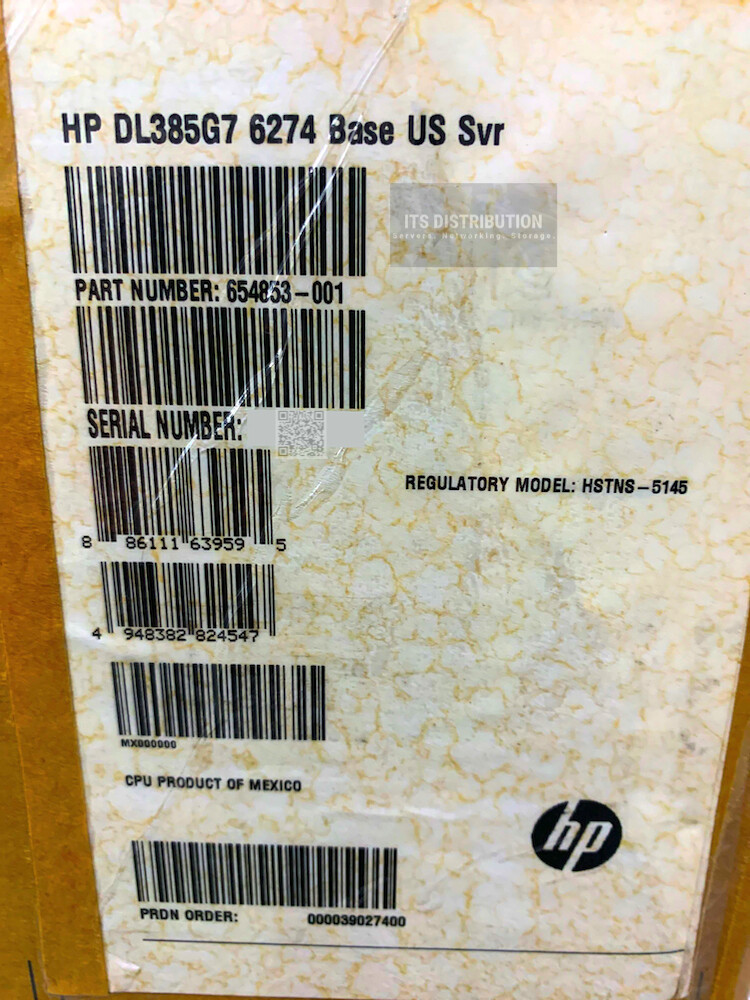 654853-001 I HP ProLiant DL385 G7 2U Rack Server BRAND NEW SEALED