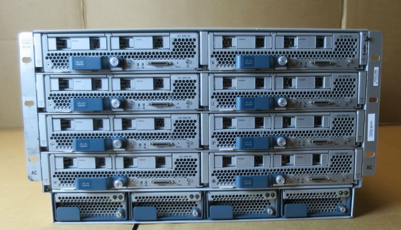 Cisco UCS5108 + 8x B200 M2 Blade Servers 16x SIX-CORE 2.40GHz,192Gb RAM,10Gb VIC