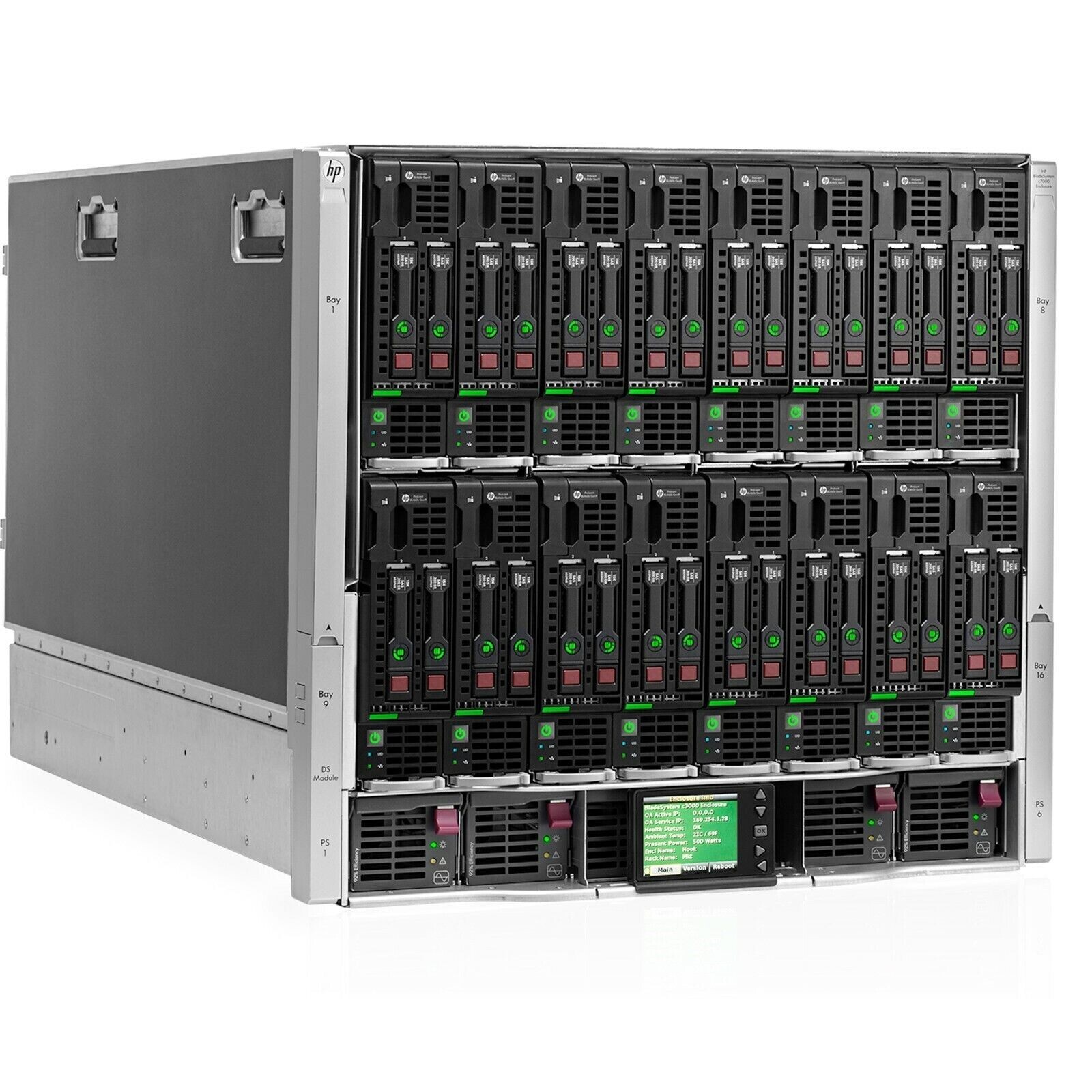 HP C7000 G3 W/ 16x HP BL460c Gen9 W/ 2x 14C E5-2697v3 192GB Ram 2x 146GB 15K HDD