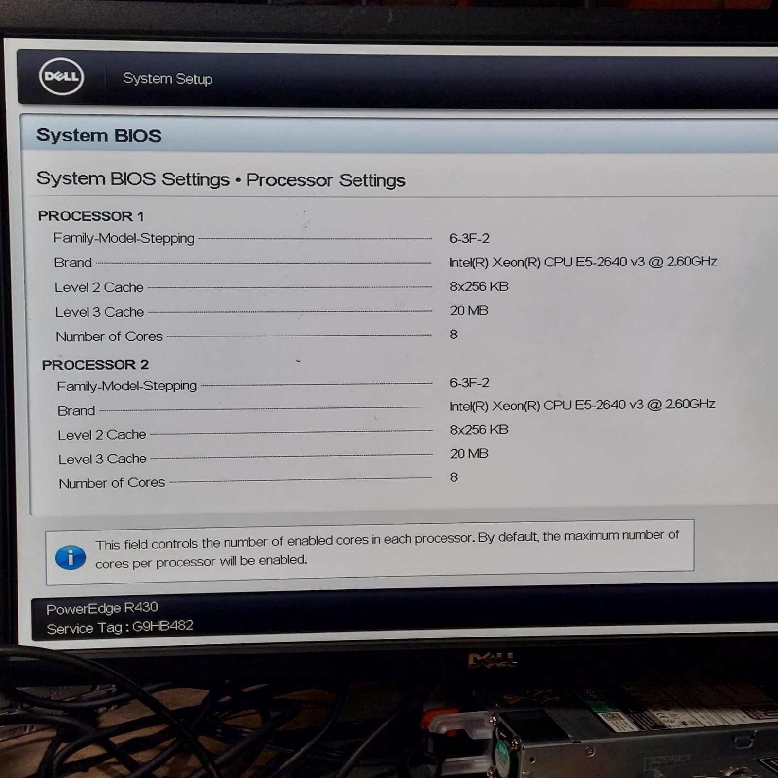 Dell PowerEdge R430 Server 2x Xeon E5-2640 v3 2.60 GHz 64GB RAM PERC H330