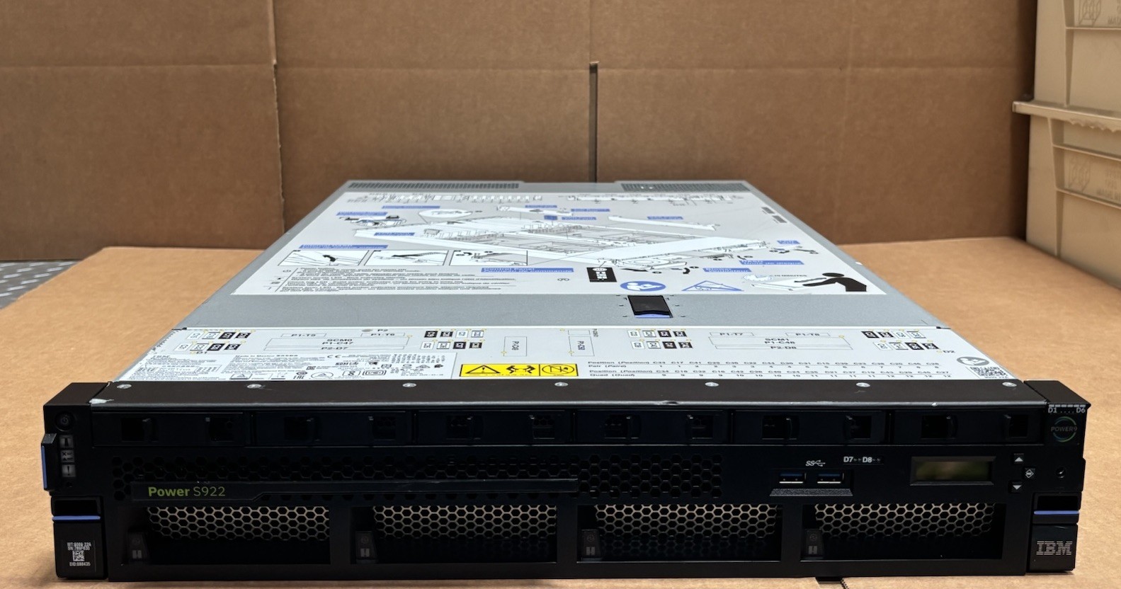 IBM 9009-22A Power System S922 Power 9, 16 core CPU, 256GB (32GBx8)