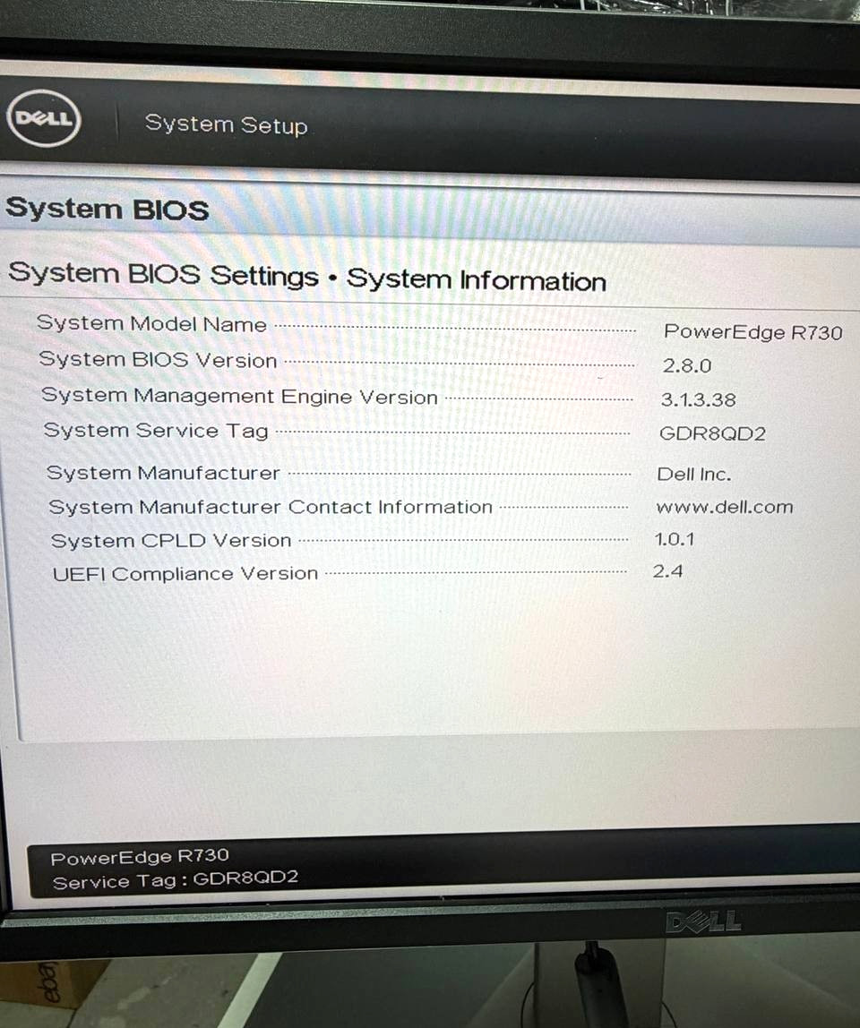 Dell PowerEdge R730 2X Xeon E5-2630 V4 2.2GHz, 192GB Ram, No HDD/ No OS
