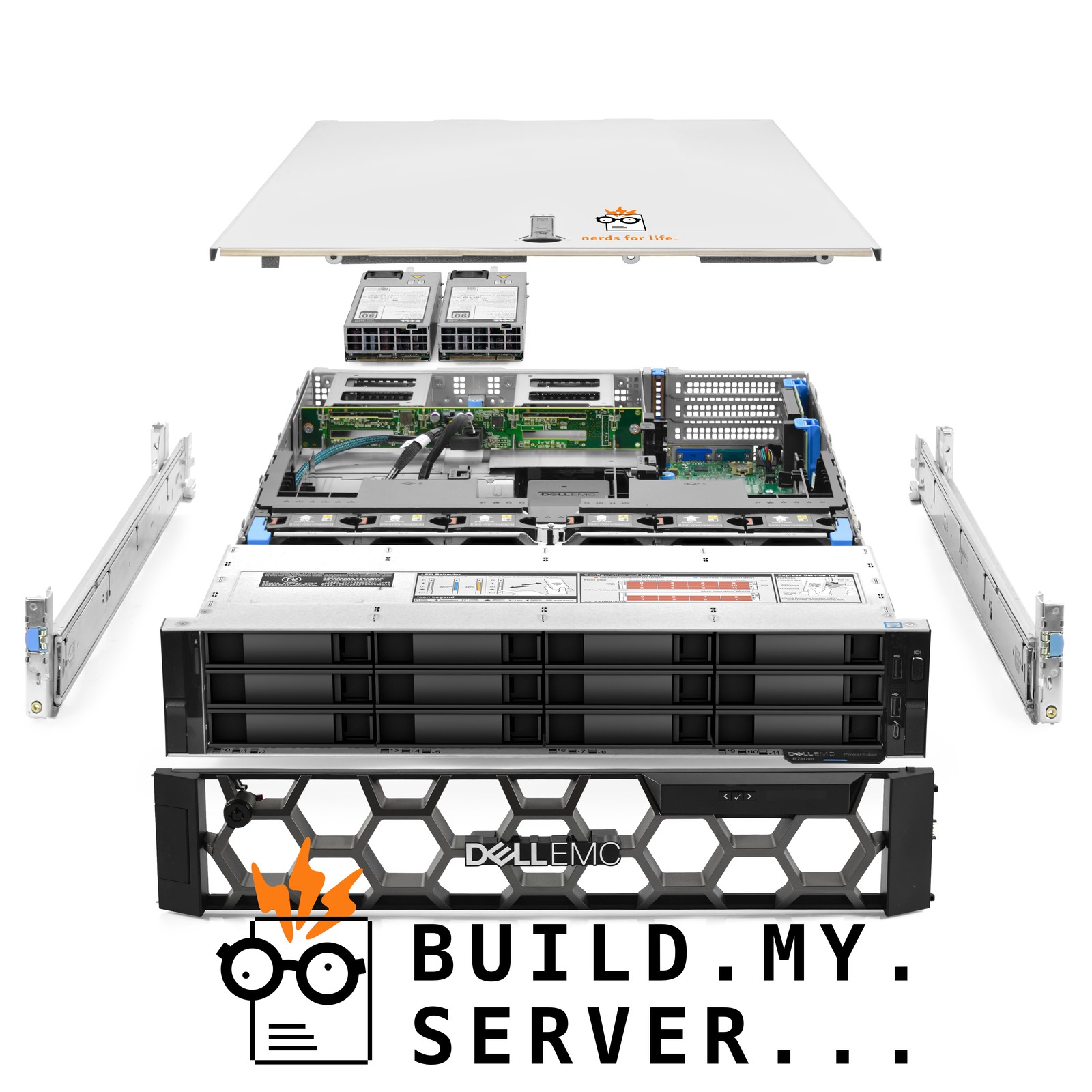 Dell PowerEdge R740xd 12-Bay LFF Server 2.60Ghz 28-Core 128GB RAM 120TB Storage