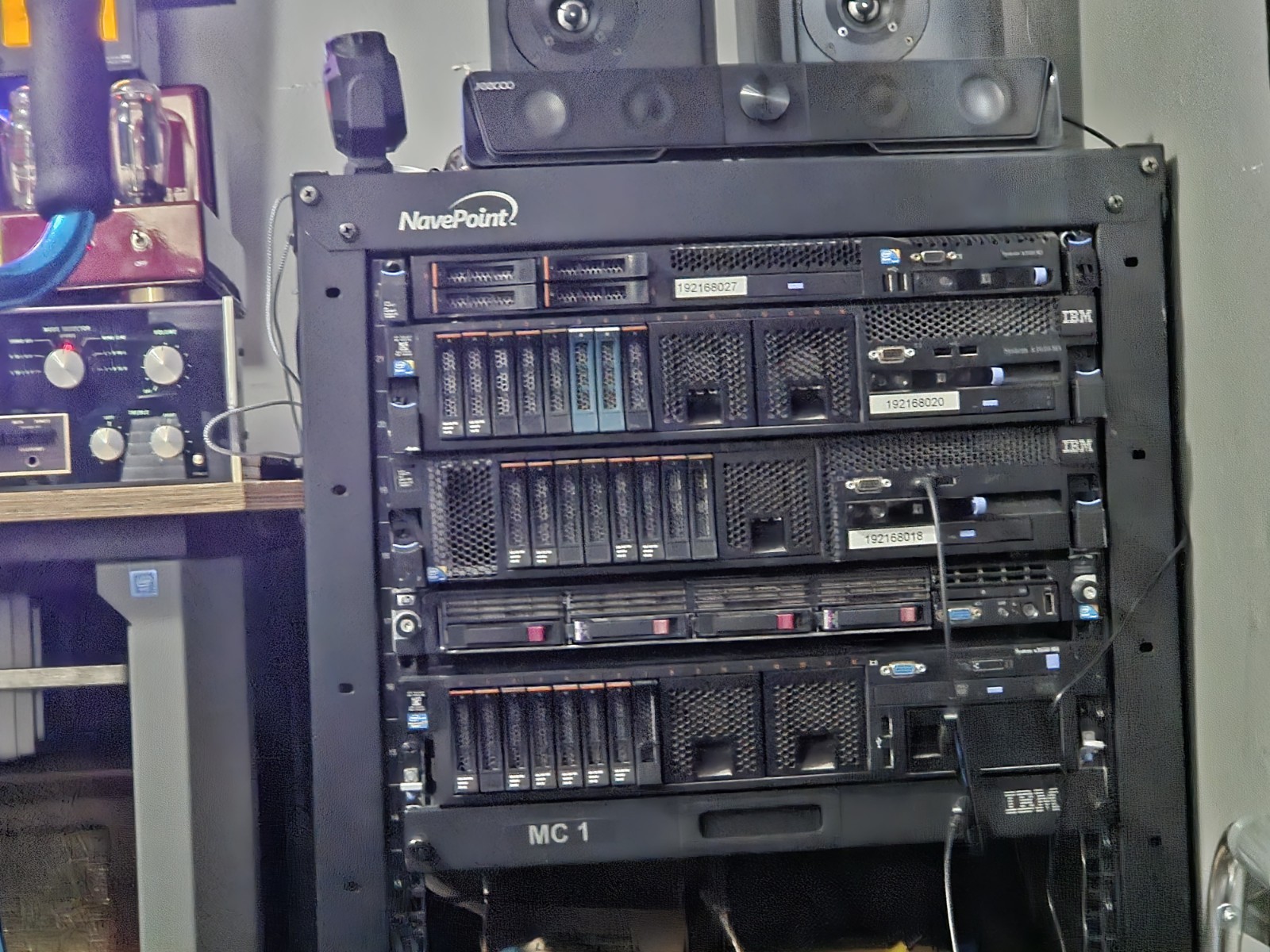Rack Of IBM Servers
