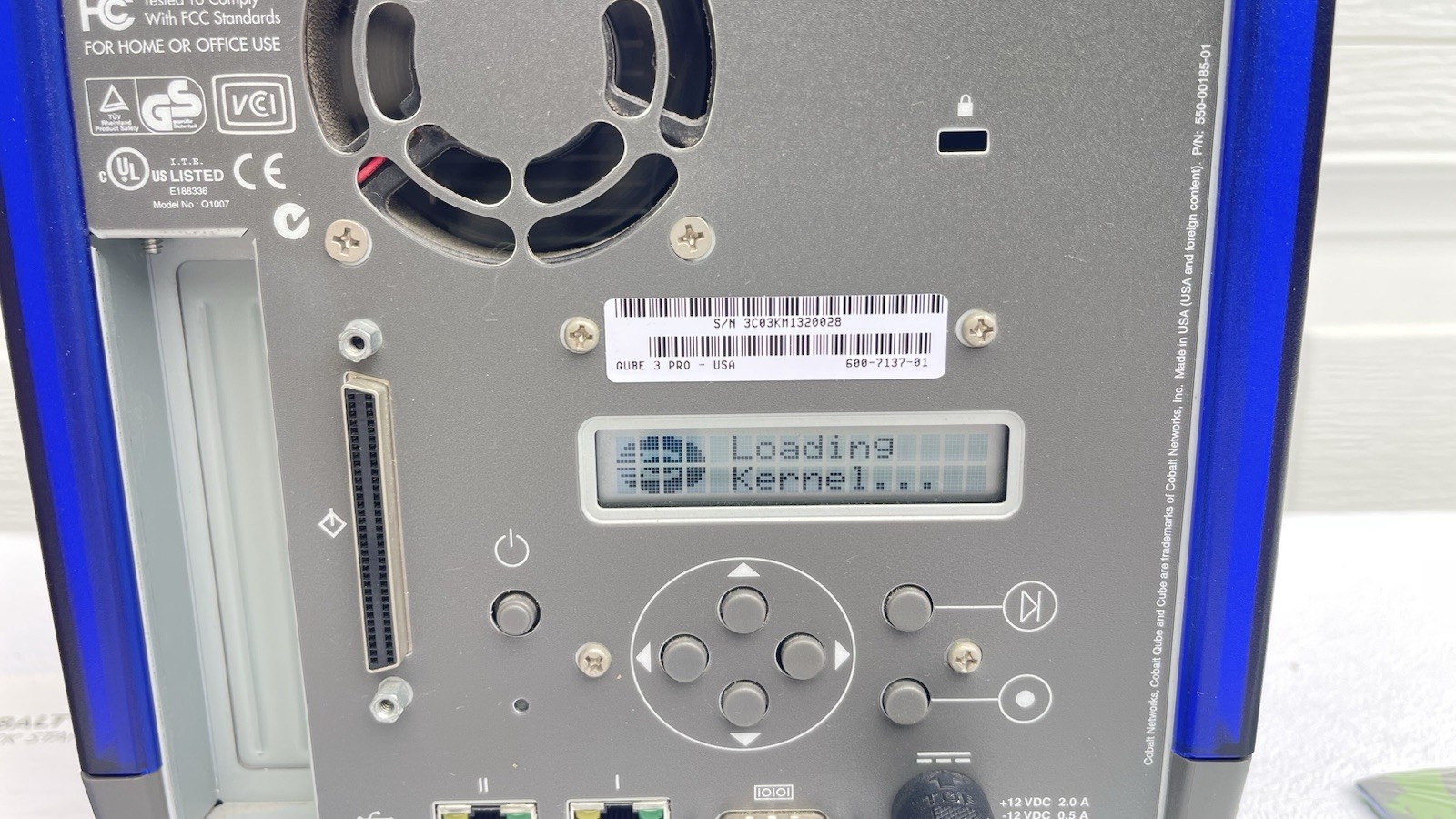 Cobalt Networks Qube 3 USA Professional Edition W/Power Cord & Extras