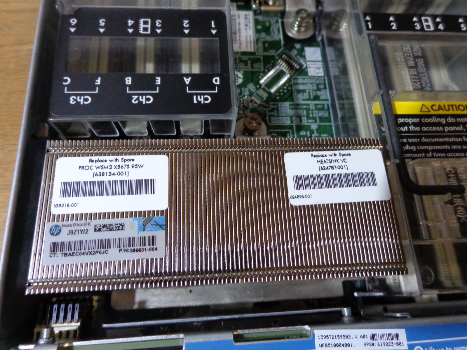 HP ProLiant BL460c G7 Server Blade Xeon 5675 CPU 3.06GHz 603718-B21